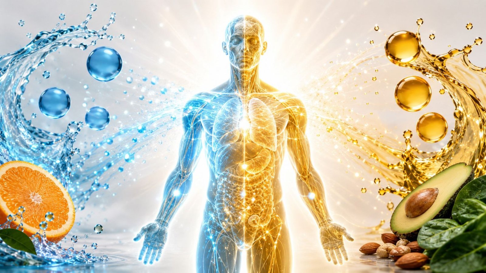 Vitaminas Hidrossolúveis e Lipossolúveis: entenda as diferenças e por que são essenciais